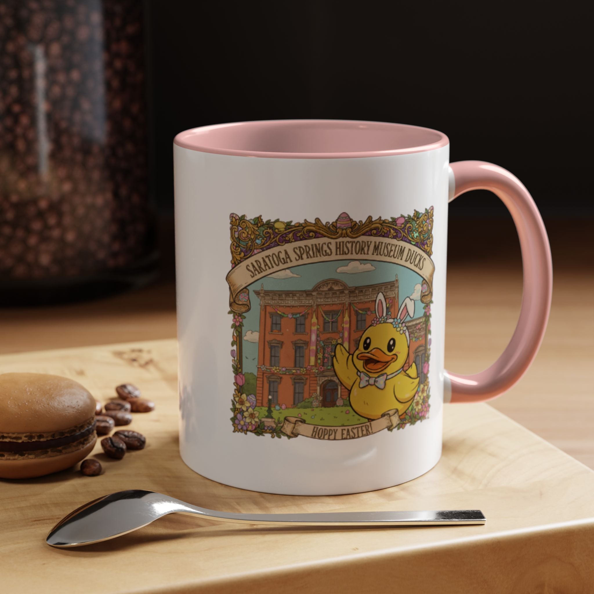 Coffee Mug — Saratoga Springs History Museum Ducky (Happy Easter)