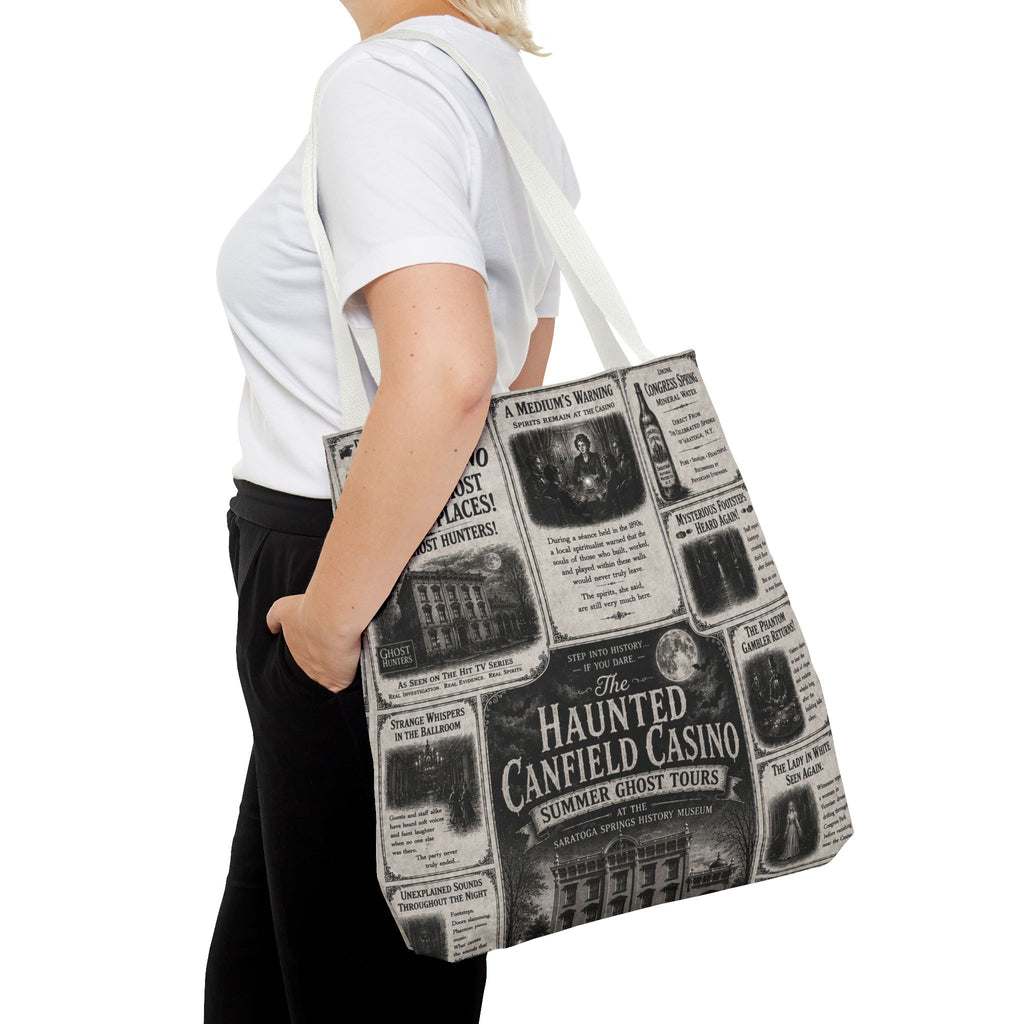 Haunted Canfield Casino Vintage Newspaper Tote