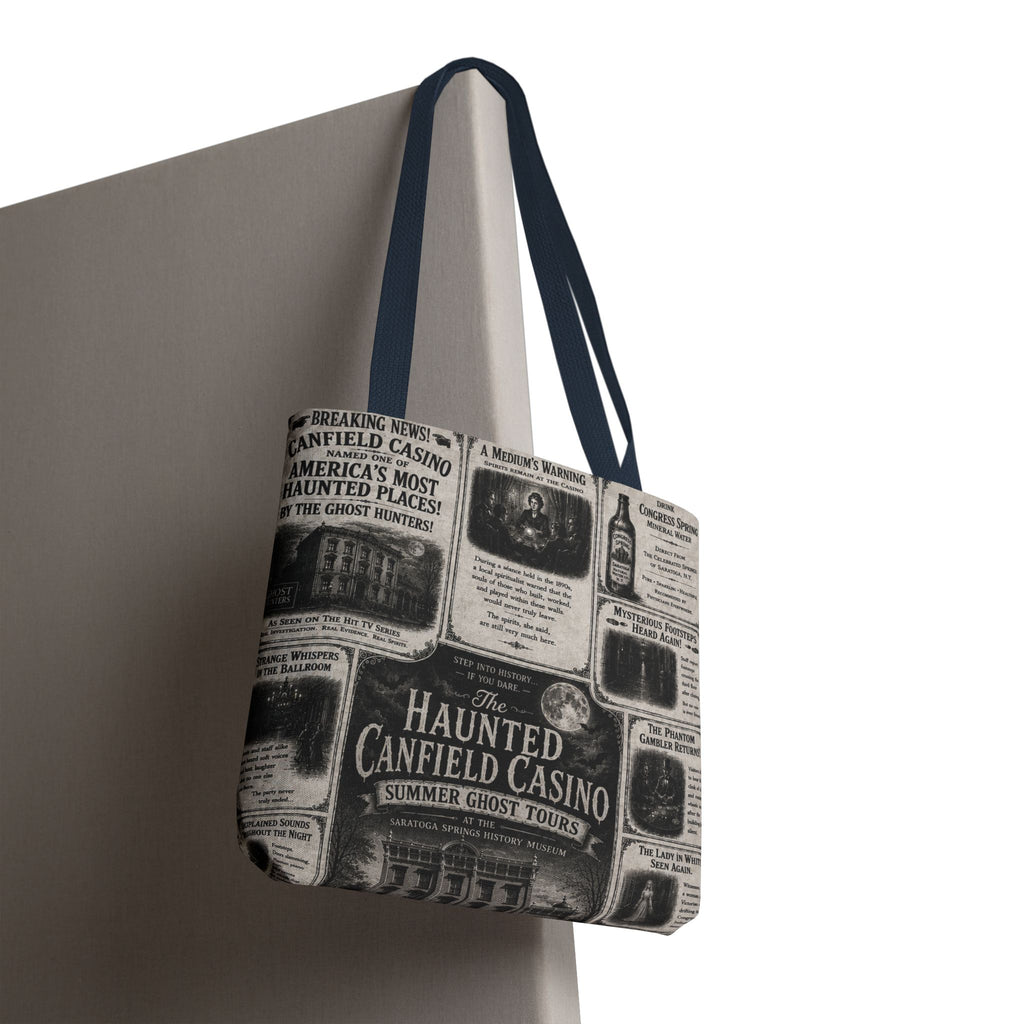 Haunted Canfield Casino Vintage Newspaper Tote