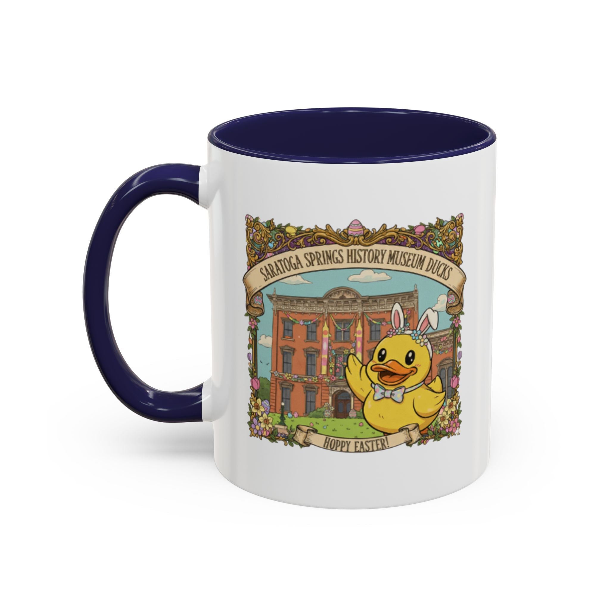 Coffee Mug — Saratoga Springs History Museum Ducky (Happy Easter)