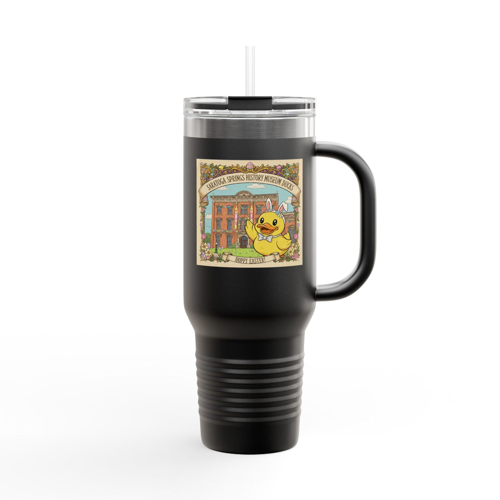 Easter Ducks Saratoga Springs 40oz Insulated Travel Mug — Hoppy Easter Canfield Casino Design