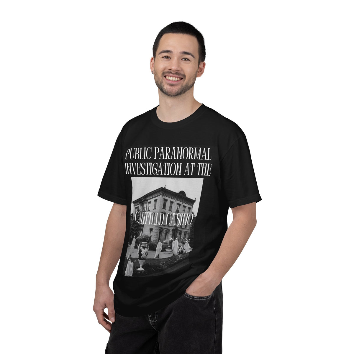 Public Paranormal Investigation at the Haunted Canfield Casino T-Shirt