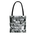 Saratoga Springs Vintage Photo Collage Tote Bag — Black & White Souvenir