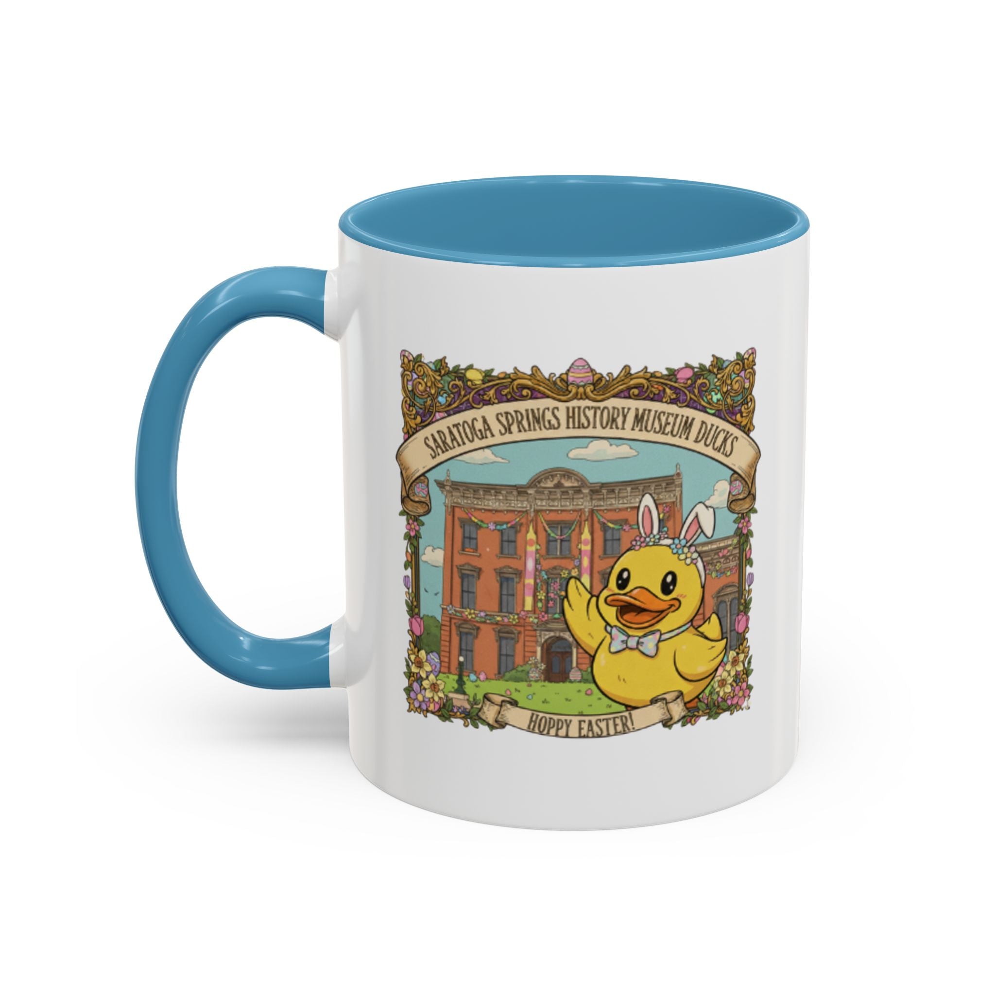 Coffee Mug — Saratoga Springs History Museum Ducky (Happy Easter)