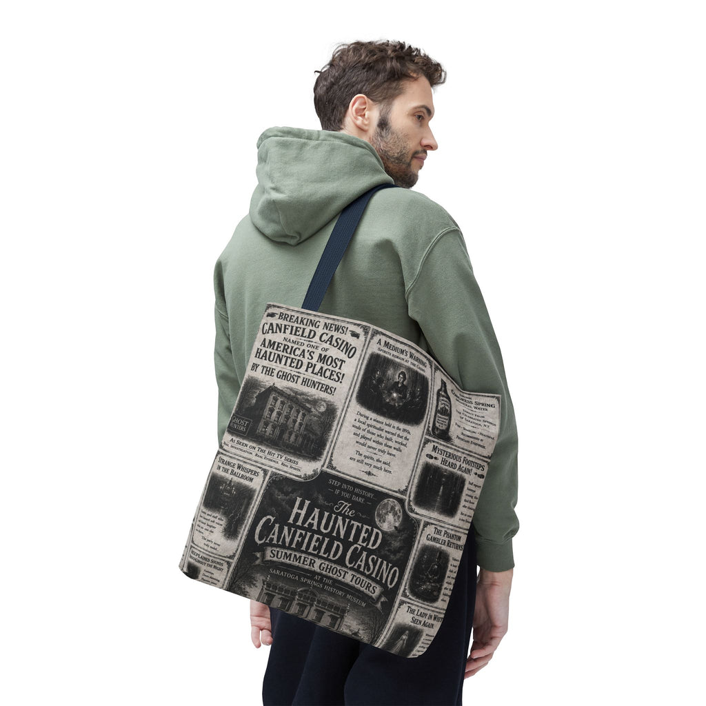 Haunted Canfield Casino Vintage Newspaper Tote