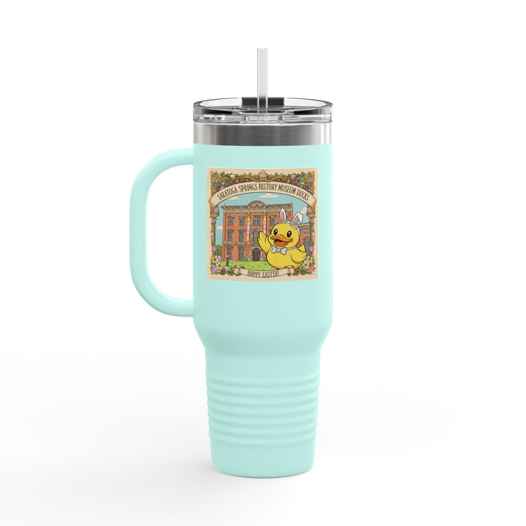 Easter Ducks Saratoga Springs 40oz Insulated Travel Mug — Hoppy Easter Canfield Casino Design