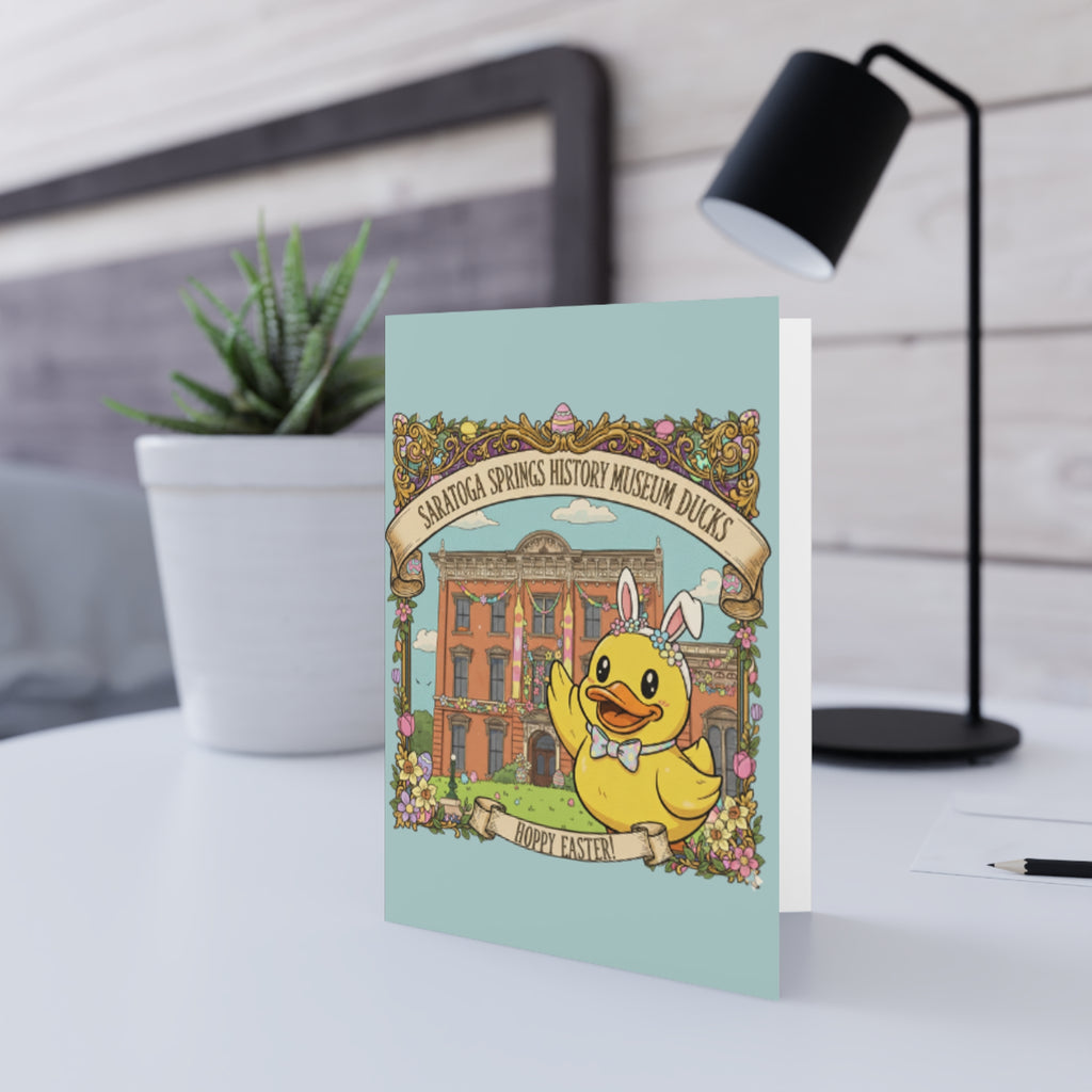 Easter Duck Postcard — Saratoga Springs Congress Park (Canfield Casino) Greeting Card