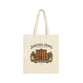 Saratoga Springs History Museum Vintage Building Canvas Tote