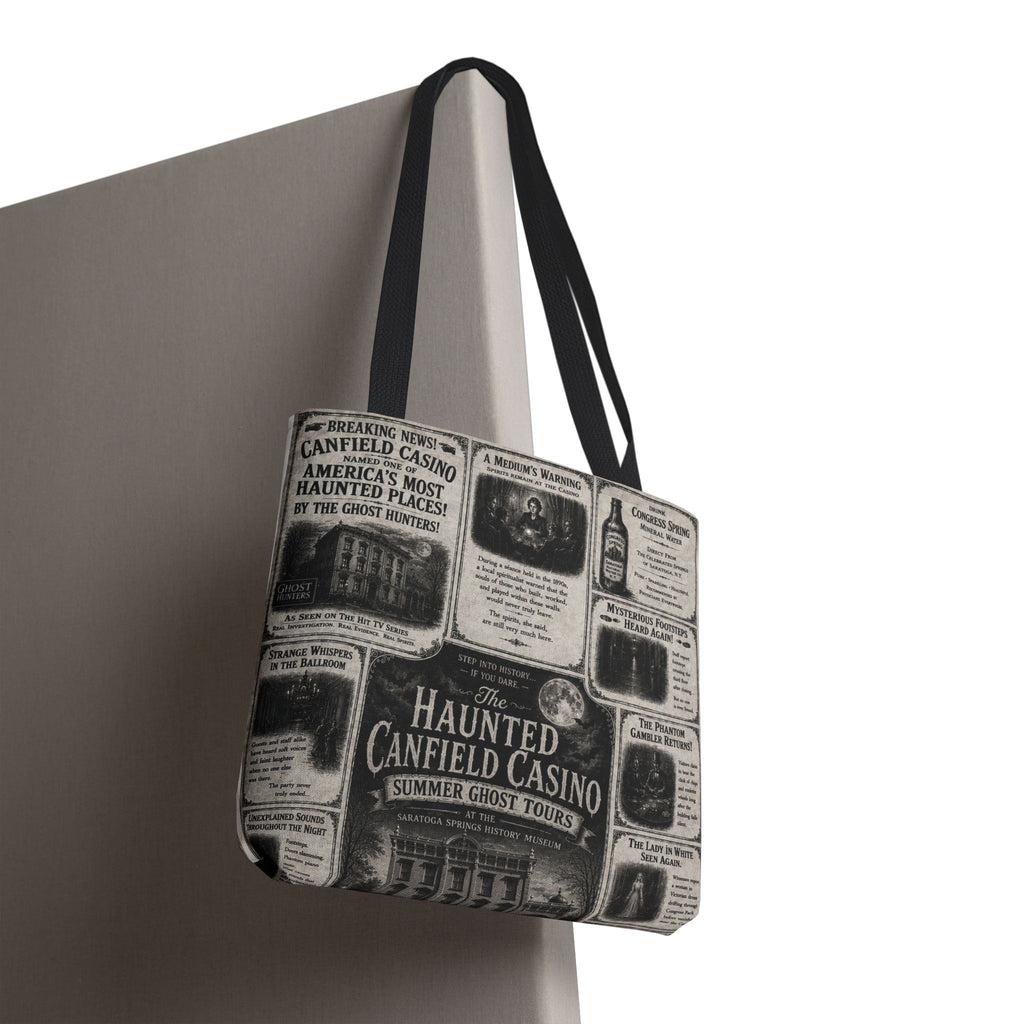 Haunted Canfield Casino Vintage Newspaper Tote