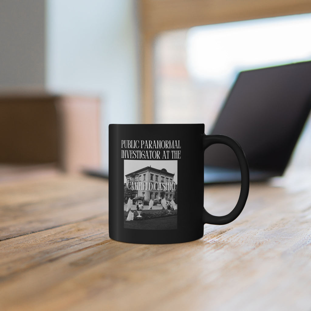 Public Paranormal Investigator at the Haunted Casino Black Mug