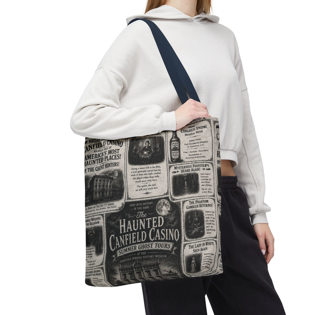 Haunted Canfield Casino Vintage Newspaper Tote