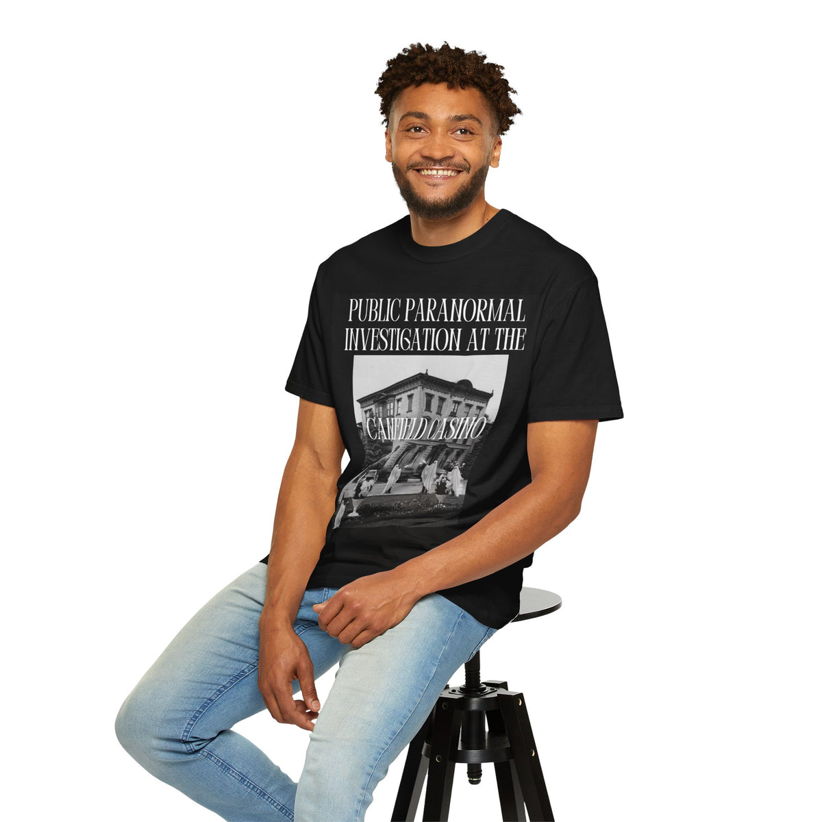 Public Paranormal Investigation at the Haunted Canfield Casino T-Shirt