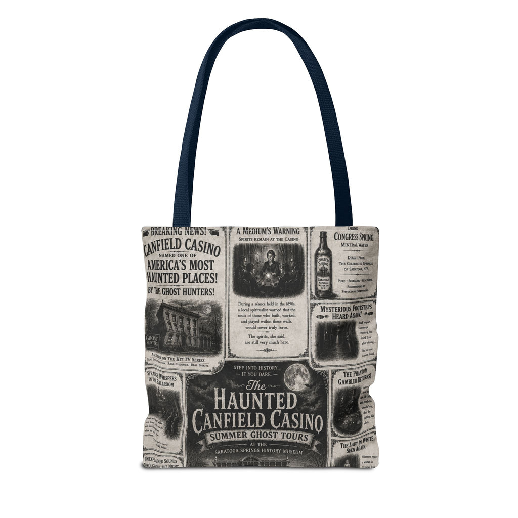 Haunted Canfield Casino Vintage Newspaper Tote