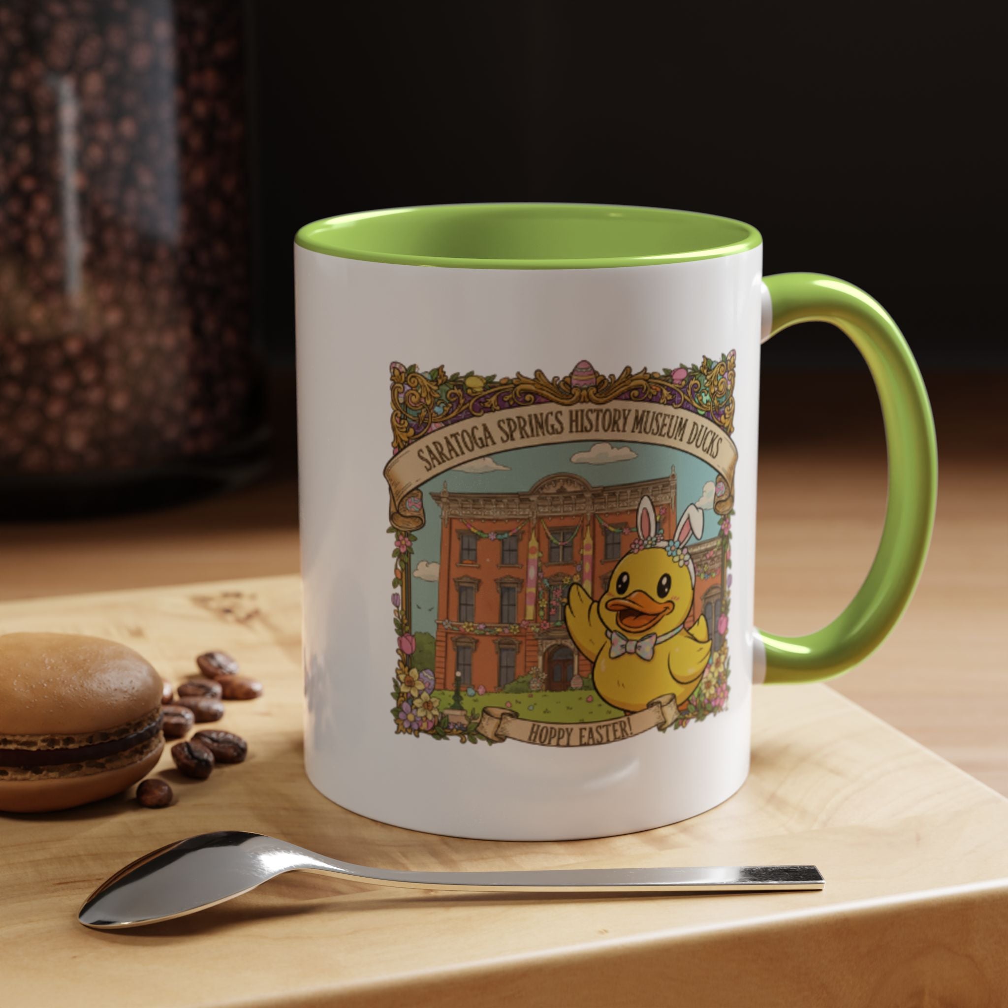 Coffee Mug — Saratoga Springs History Museum Ducky (Happy Easter)