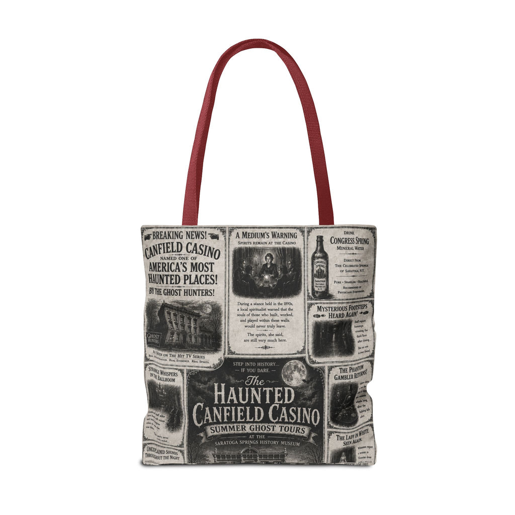 Haunted Canfield Casino Vintage Newspaper Tote