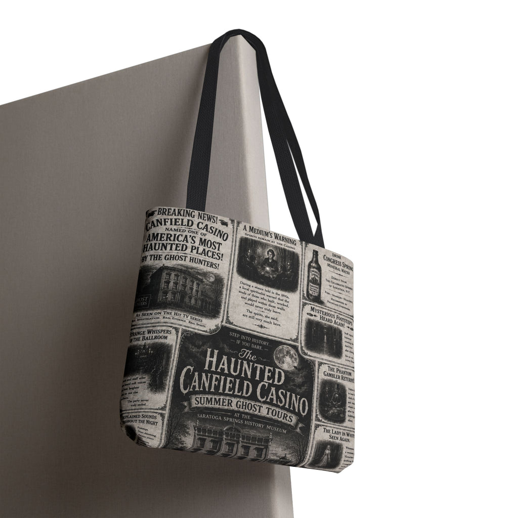 Haunted Canfield Casino Vintage Newspaper Tote