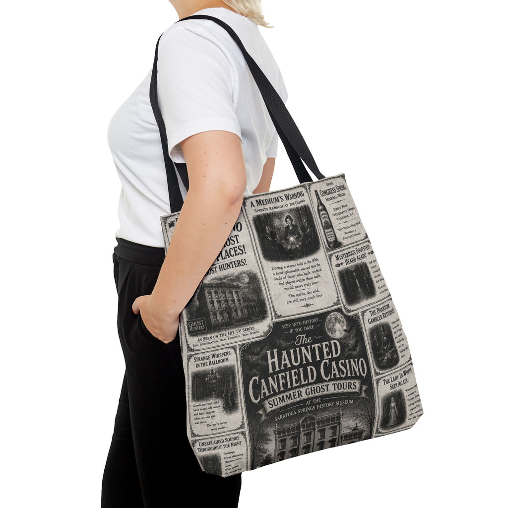 Haunted Canfield Casino Vintage Newspaper Tote
