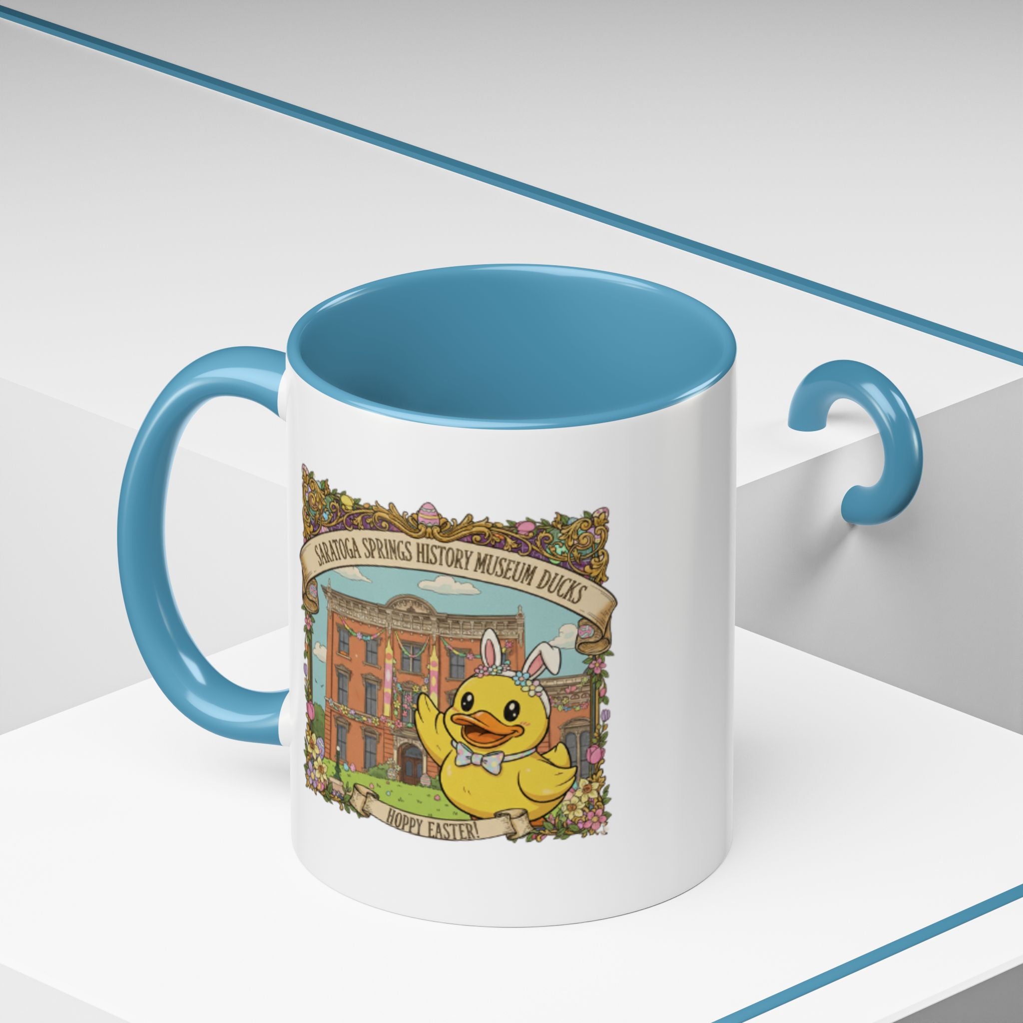Coffee Mug — Saratoga Springs History Museum Ducky (Happy Easter)