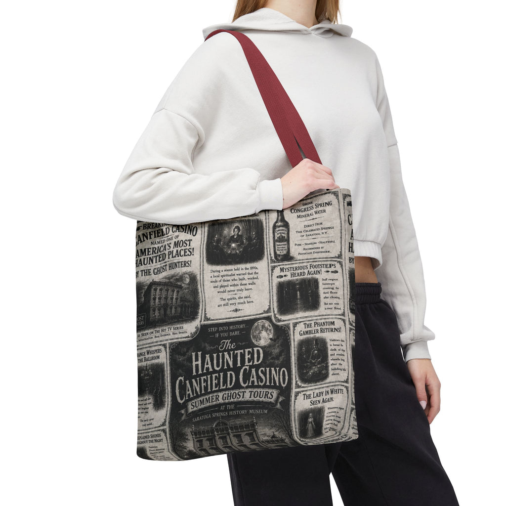 Haunted Canfield Casino Vintage Newspaper Tote