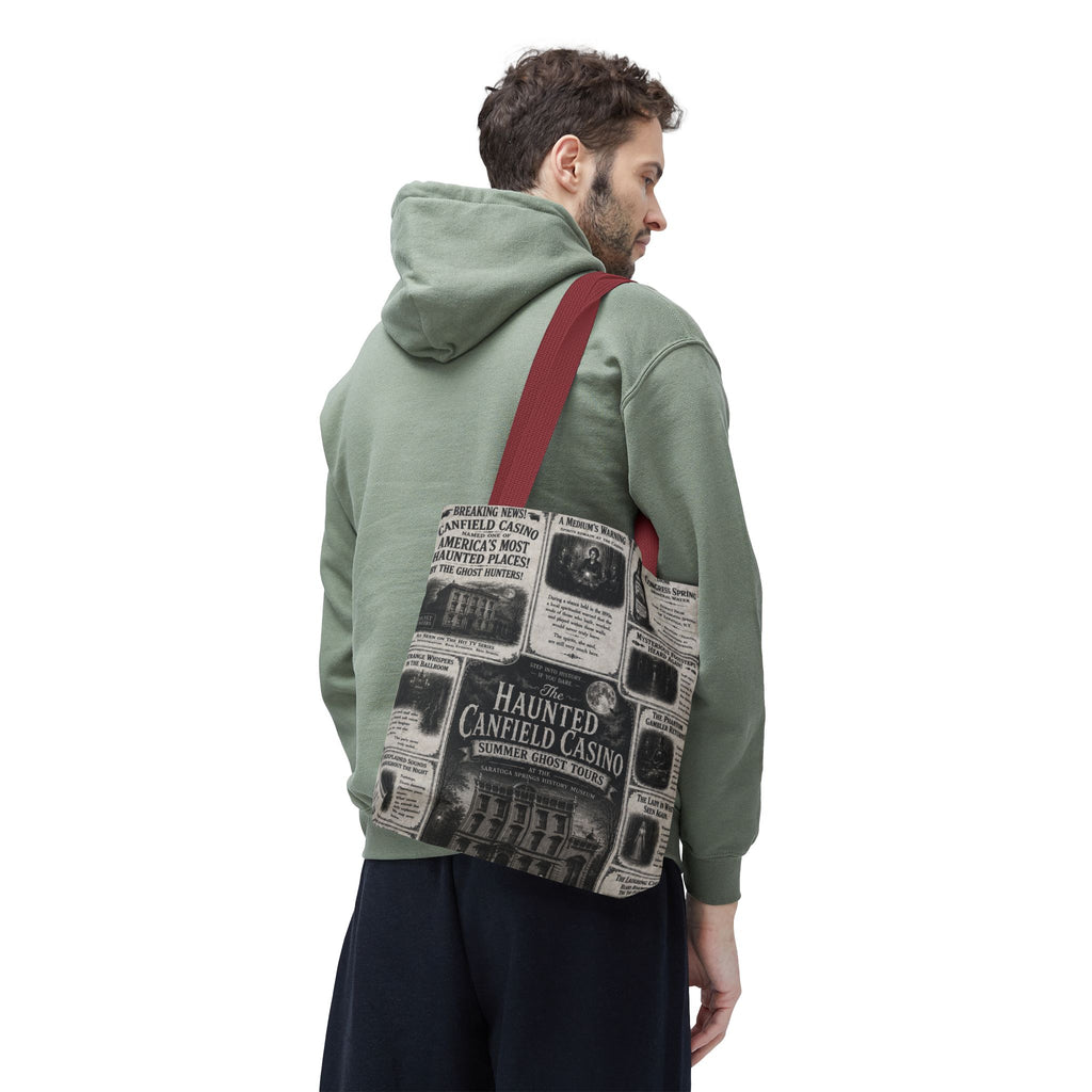 Haunted Canfield Casino Vintage Newspaper Tote