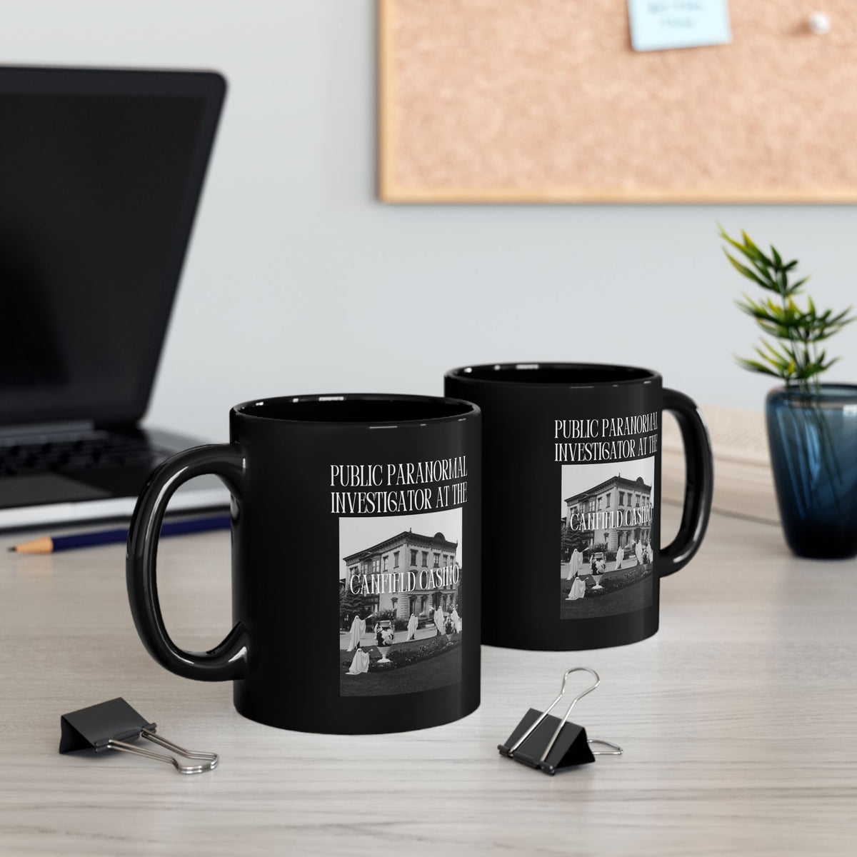 Public Paranormal Investigator at the Haunted Casino Black Mug