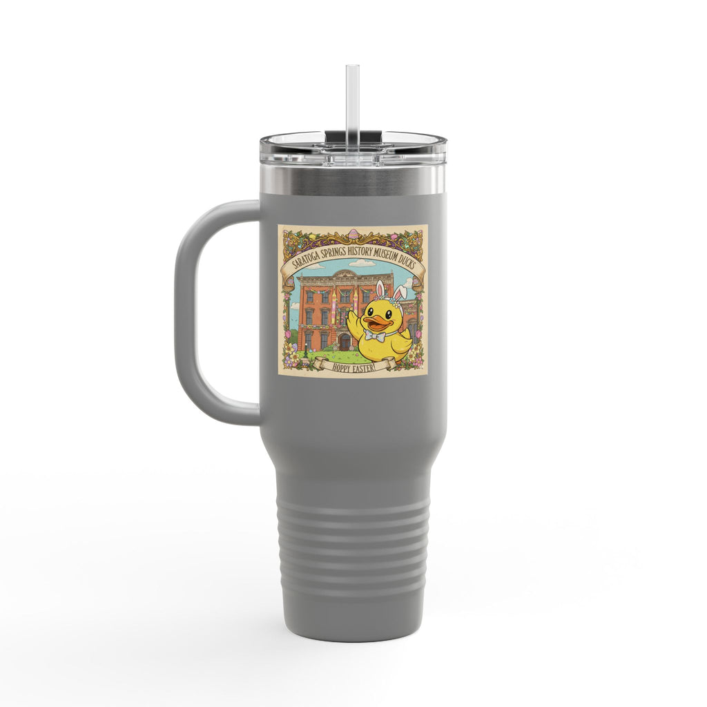 Easter Ducks Saratoga Springs 40oz Insulated Travel Mug — Hoppy Easter Canfield Casino Design