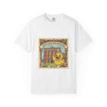 Saratoga Springs History Museum Duckling T-shirt | Easter Bunny Ears, Floral Vintage Illustration
