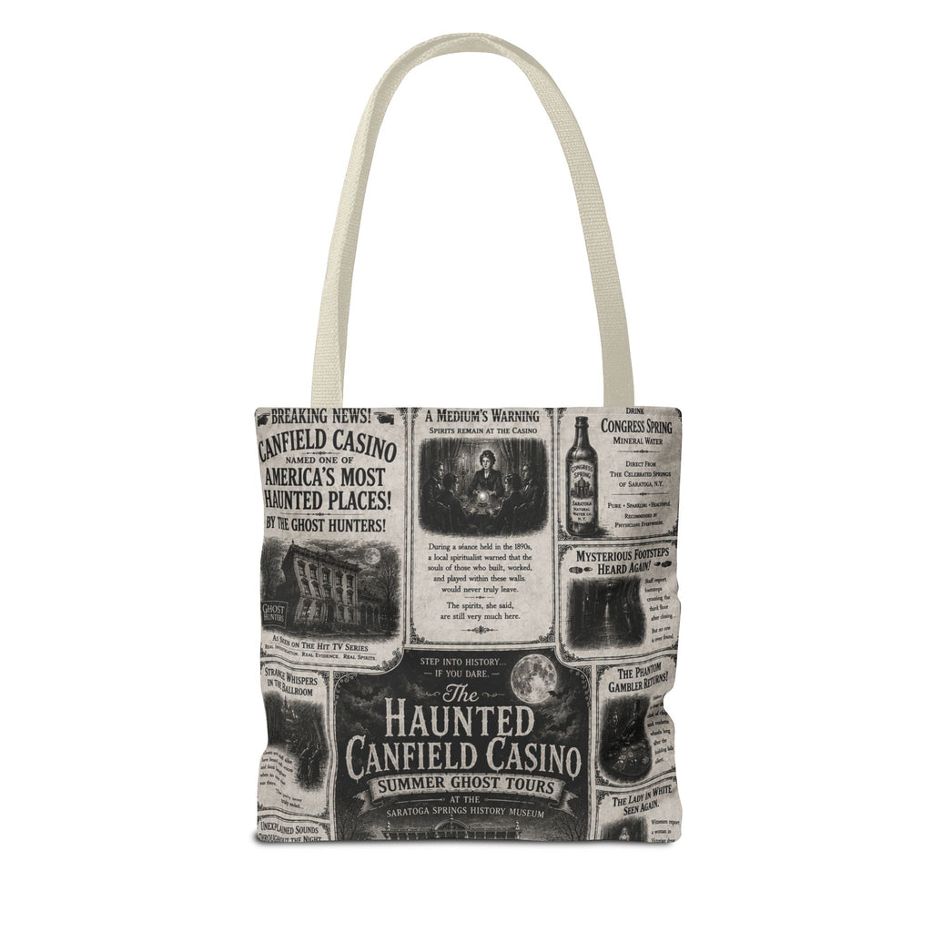 Haunted Canfield Casino Vintage Newspaper Tote