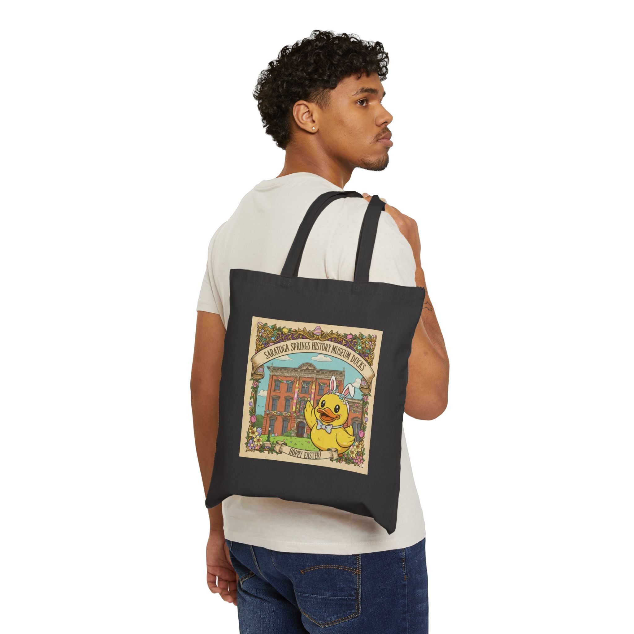 Easter Saratoga Springs Congress Park Ducks Tote Bag