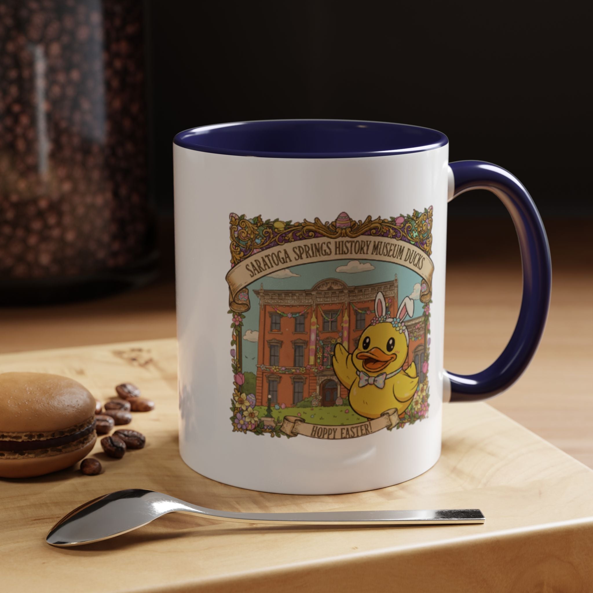 Coffee Mug — Saratoga Springs History Museum Ducky (Happy Easter)