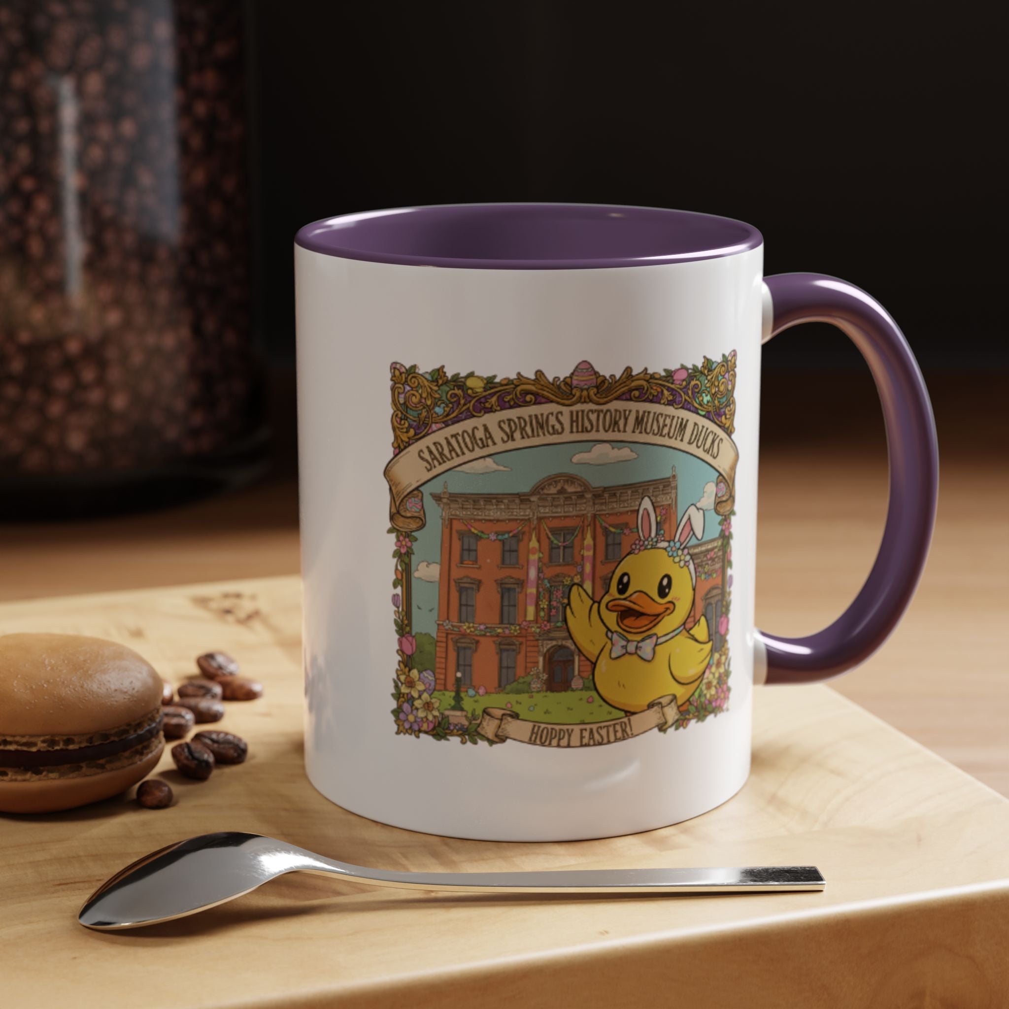 Coffee Mug — Saratoga Springs History Museum Ducky (Happy Easter)