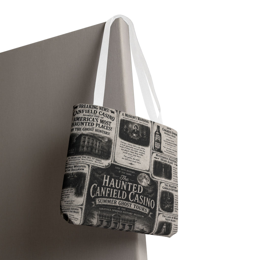 Haunted Canfield Casino Vintage Newspaper Tote