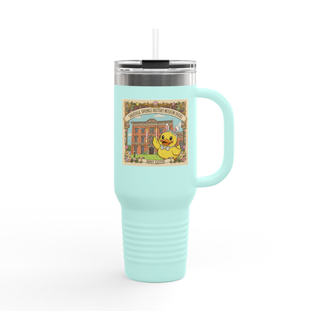 Easter Ducks Saratoga Springs 40oz Insulated Travel Mug — Hoppy Easter Canfield Casino Design