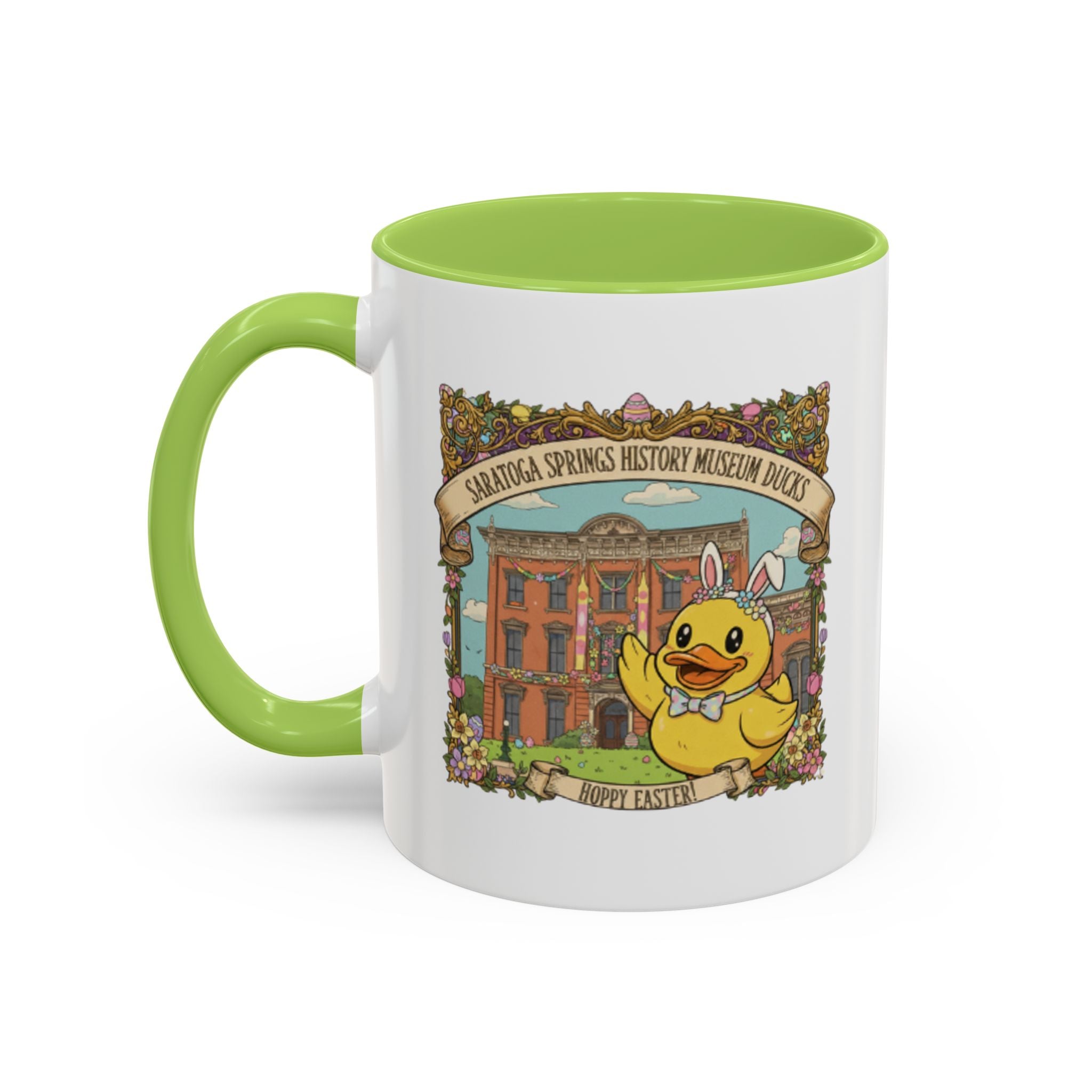 Coffee Mug — Saratoga Springs History Museum Ducky (Happy Easter)