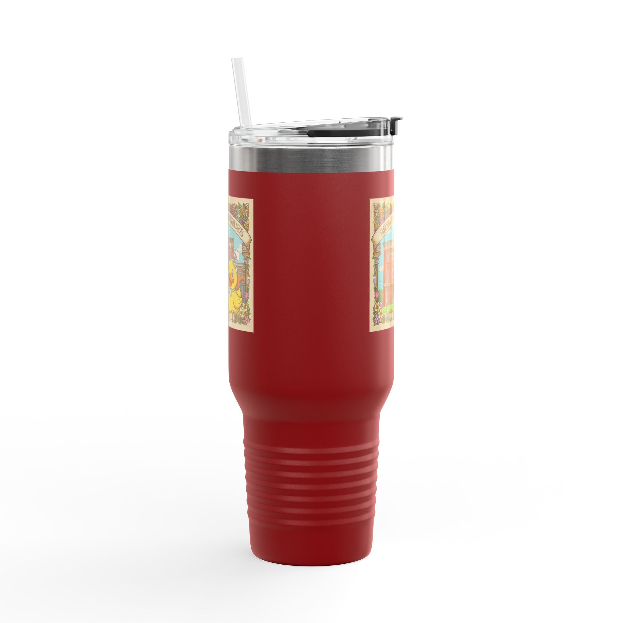 Easter Ducks Saratoga Springs 40oz Insulated Travel Mug — Hoppy Easter Canfield Casino Design
