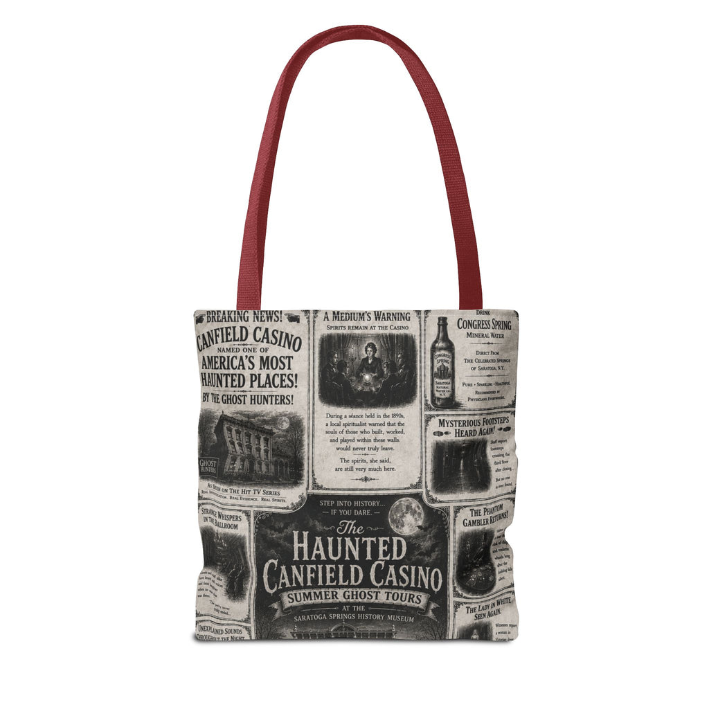 Haunted Canfield Casino Vintage Newspaper Tote