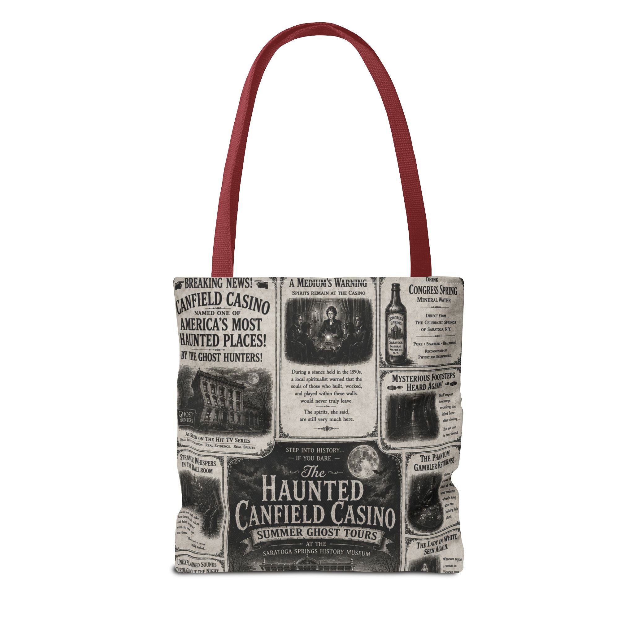 Haunted Canfield Casino Vintage Newspaper Tote
