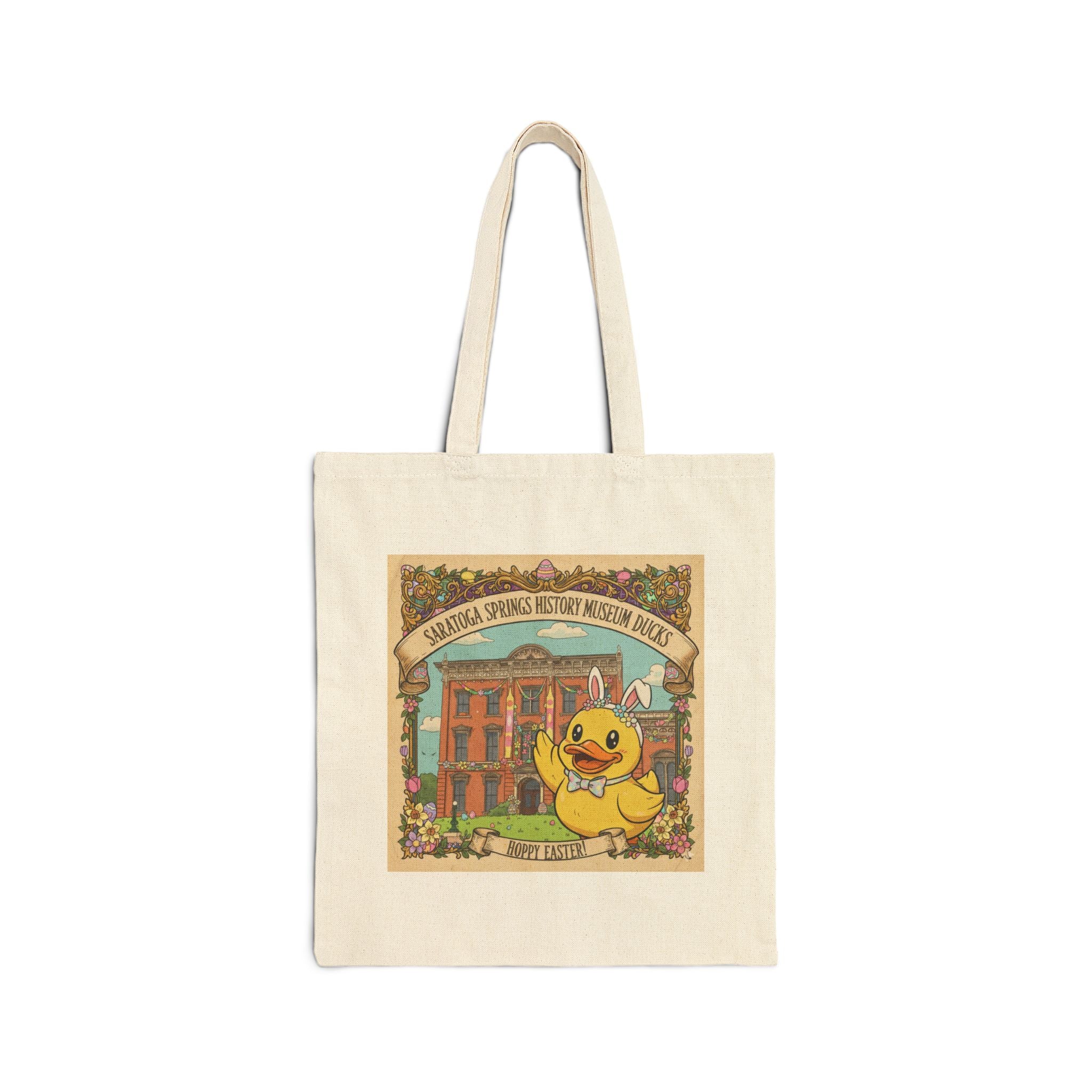 Easter Saratoga Springs Congress Park Ducks Tote Bag