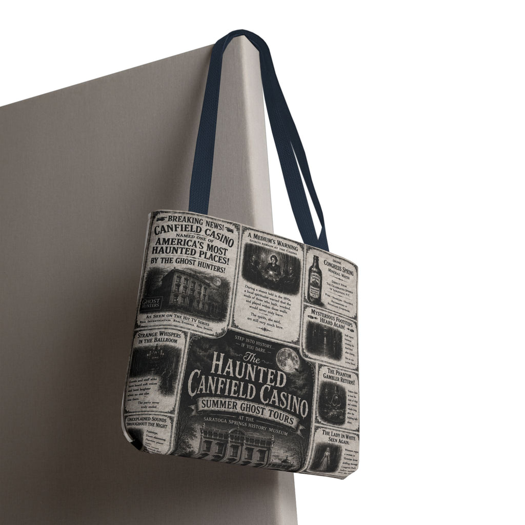 Haunted Canfield Casino Vintage Newspaper Tote