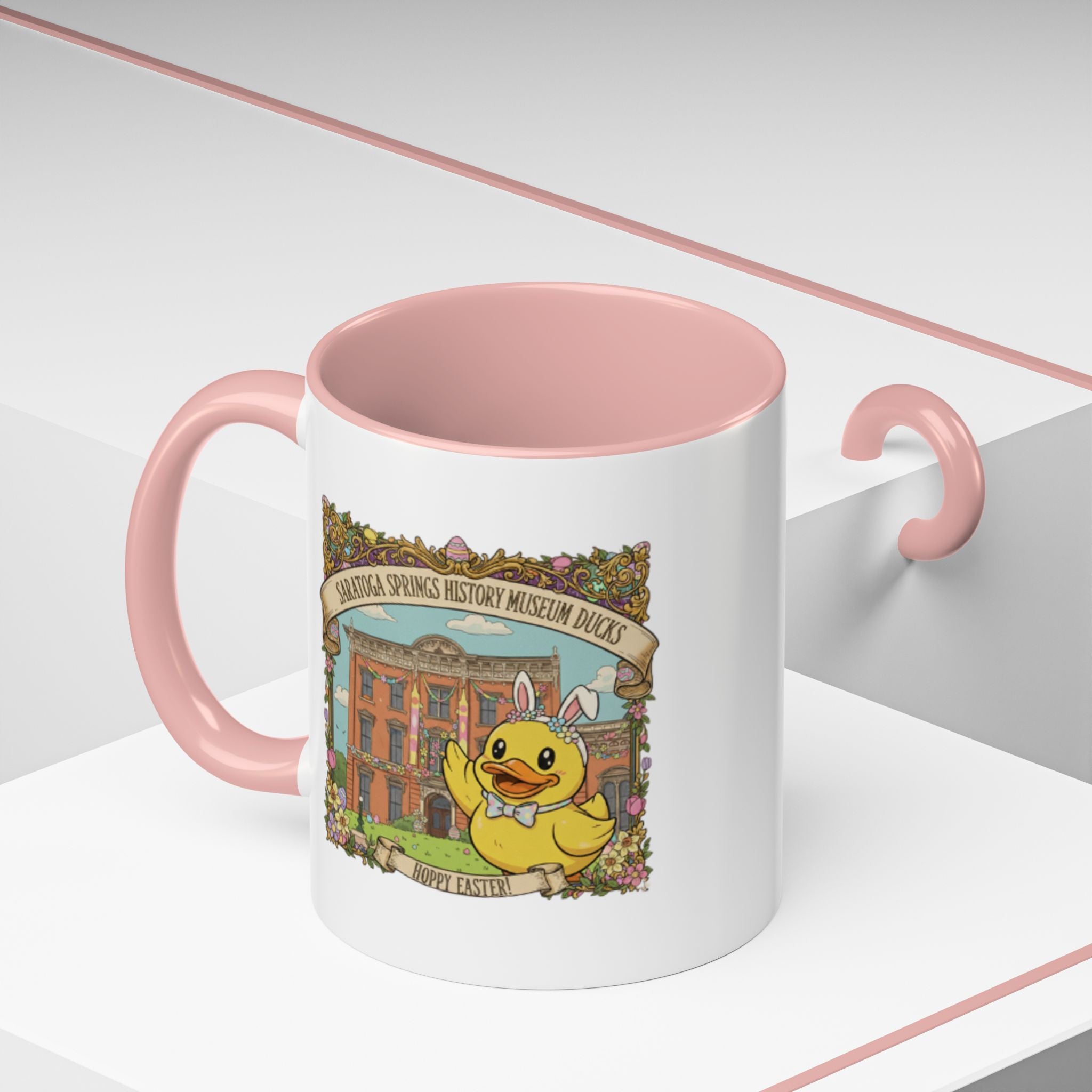 Coffee Mug — Saratoga Springs History Museum Ducky (Happy Easter)