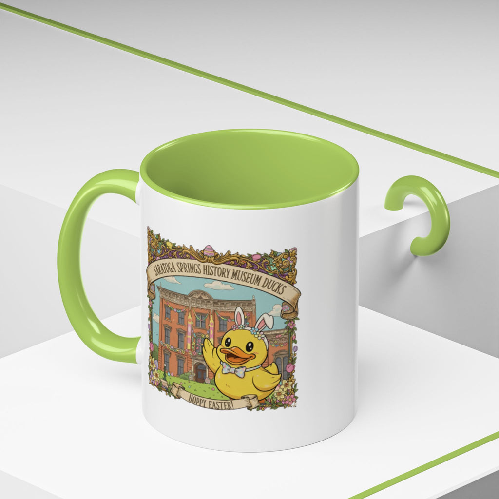 Coffee Mug — Saratoga Springs History Museum Ducky (Happy Easter)