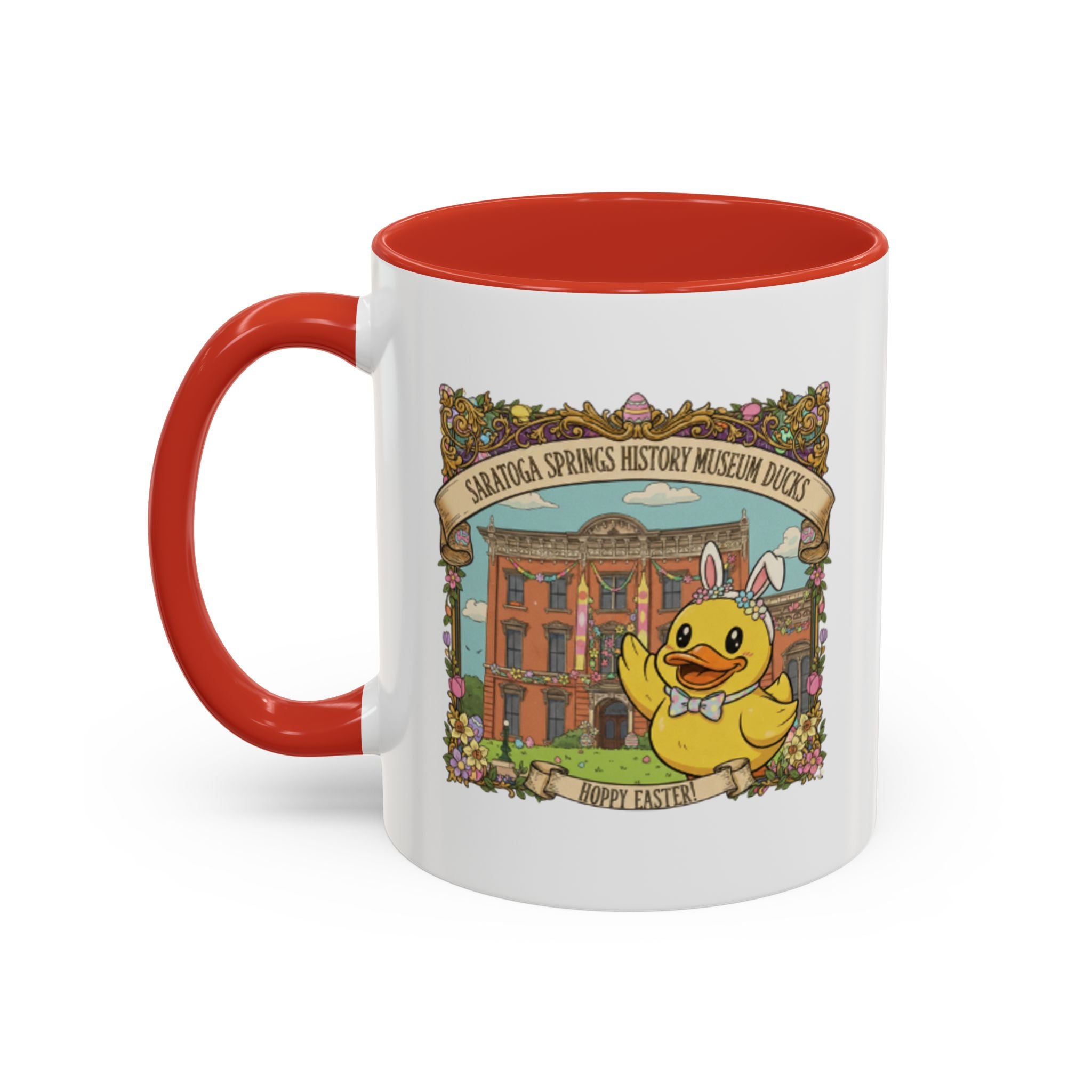 Coffee Mug — Saratoga Springs History Museum Ducky (Happy Easter)