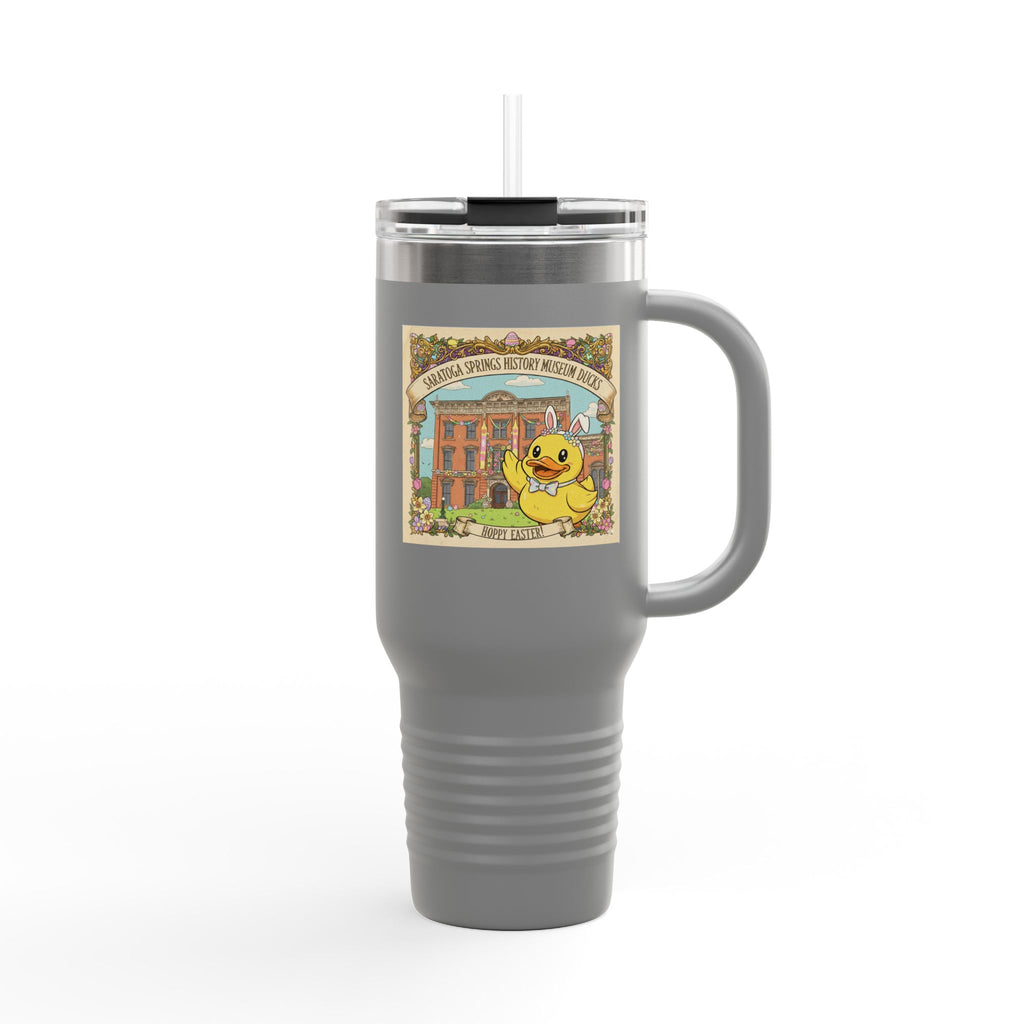 Easter Ducks Saratoga Springs 40oz Insulated Travel Mug — Hoppy Easter Canfield Casino Design
