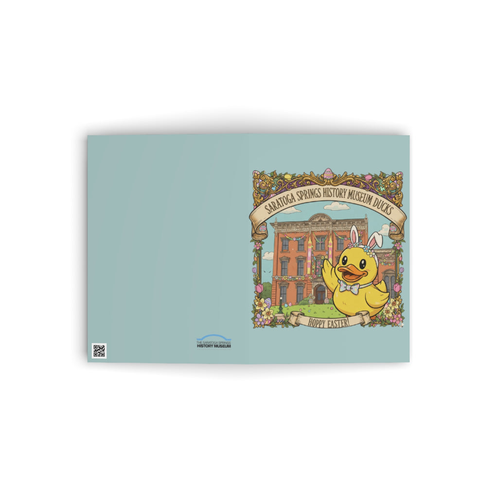 Easter Duck Postcard — Saratoga Springs Congress Park (Canfield Casino) Greeting Card