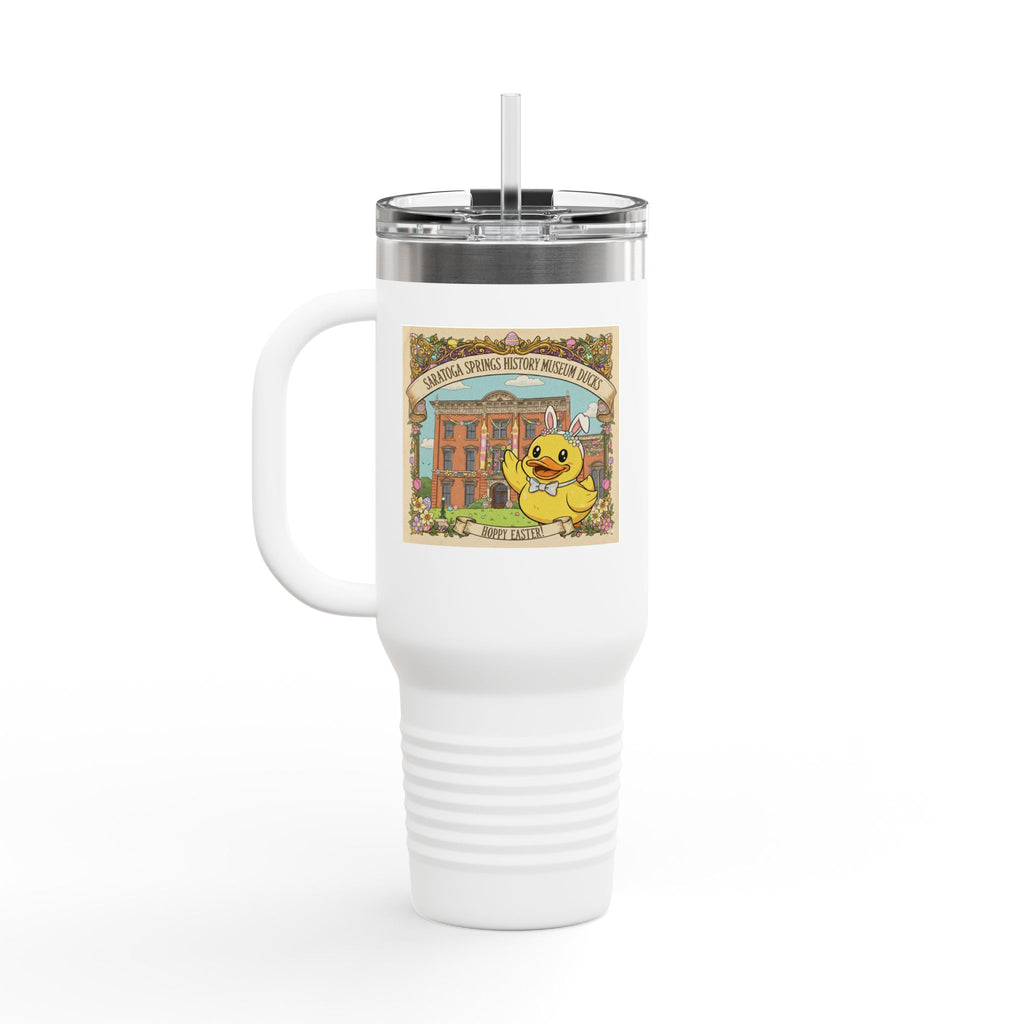 Easter Ducks Saratoga Springs 40oz Insulated Travel Mug — Hoppy Easter Canfield Casino Design