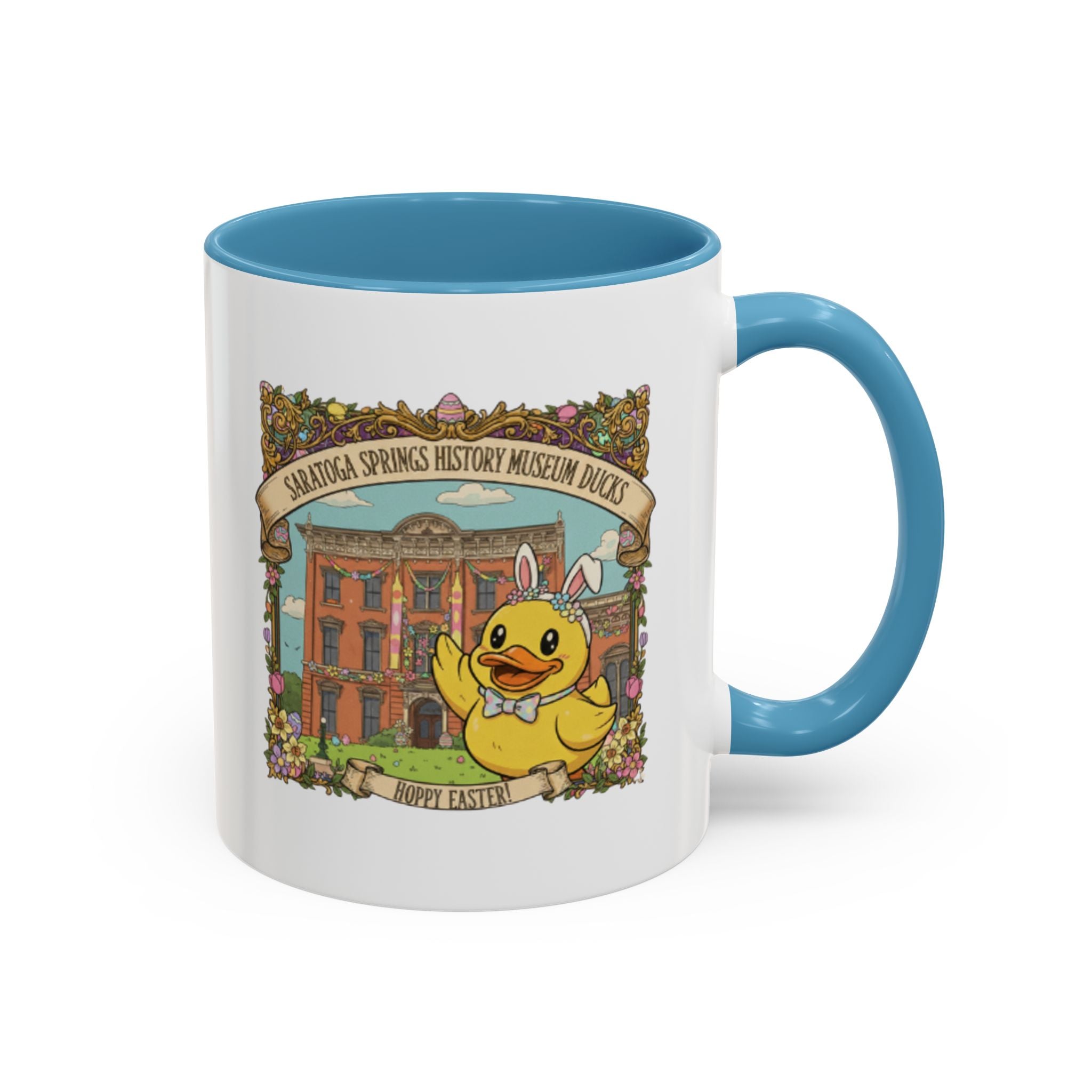 Coffee Mug — Saratoga Springs History Museum Ducky (Happy Easter)