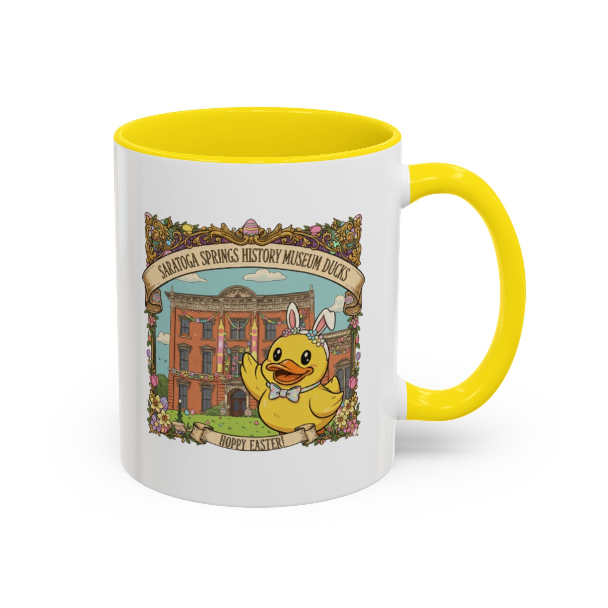 Coffee Mug — Saratoga Springs History Museum Ducky (Happy Easter)