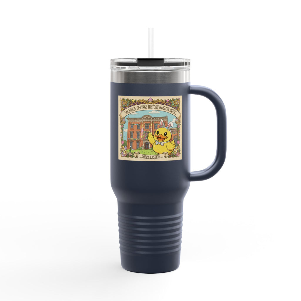 Easter Ducks Saratoga Springs 40oz Insulated Travel Mug — Hoppy Easter Canfield Casino Design