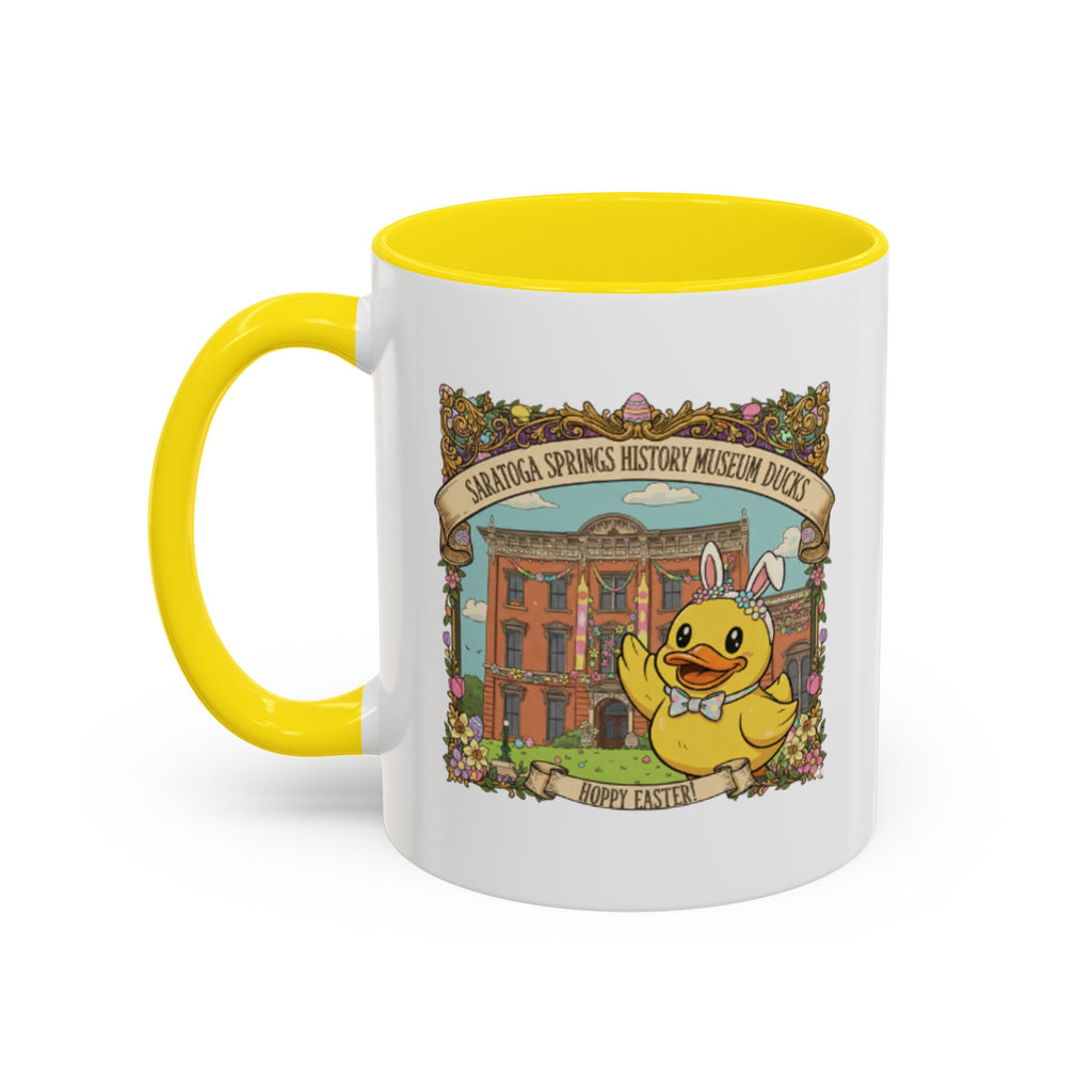 Coffee Mug — Saratoga Springs History Museum Ducky (Happy Easter)