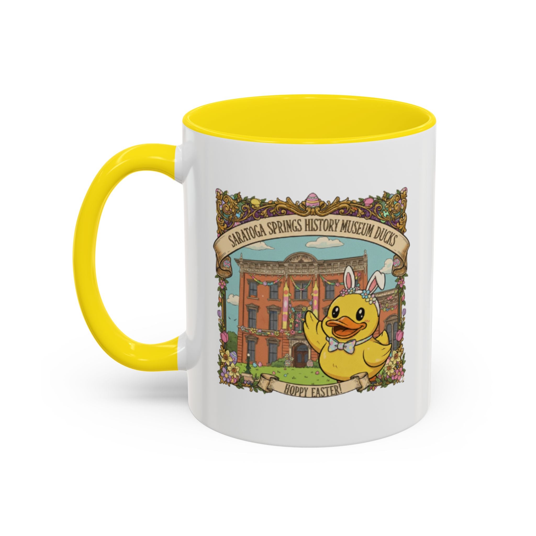 Coffee Mug — Saratoga Springs History Museum Ducky (Happy Easter)